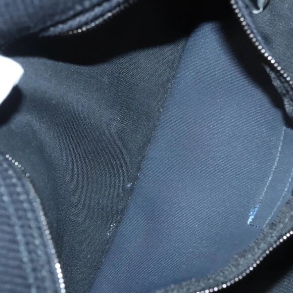 BURBERRY Blue Label Hand Bag Canvas Black Silver Auth - Picture 14 of 16